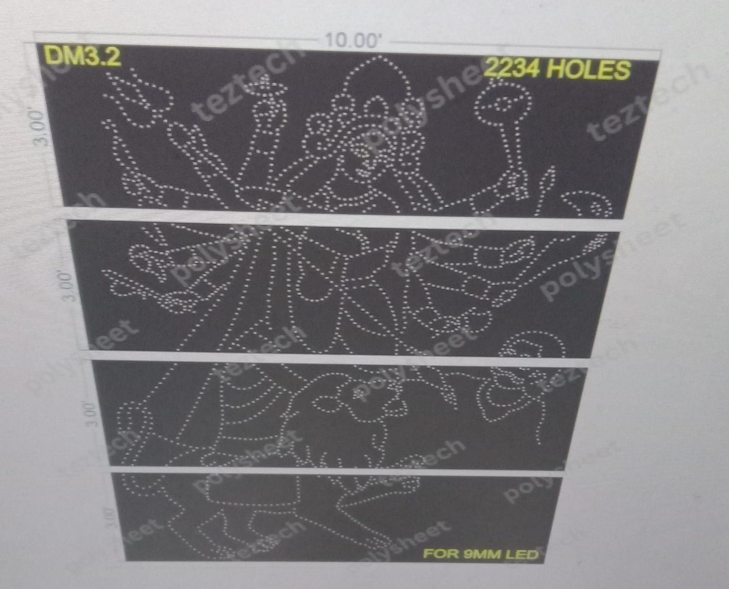 DM3.2 DURGA MATA  12X10 2234 HOLES