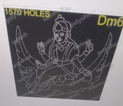 DM6 SARSWATI DEVI MATA  3 PARTS 9X9 FEET 1570 HOLES