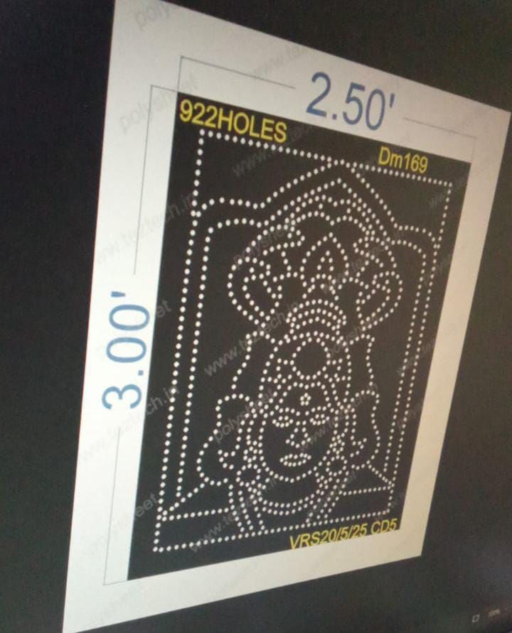 DM169 DEVI MATA 1 PART 3X2.5 FEET 922 HOLES