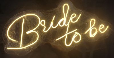 (NB1) BRIDE TO BE NEON BOARD (2X1 FEET)