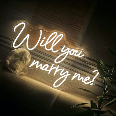 (NB7) WILL YOU MERRY ME NEON BOARD