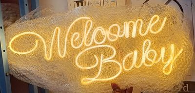 (NB8) WELCOME BABY NEON BOARD