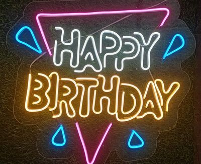 (NB18) HAPPY BIRTHDAY 2 NEON BOARD