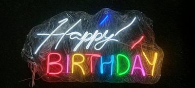 (NB23) HAPPY BIRTHDAY 7 NEON BOARD