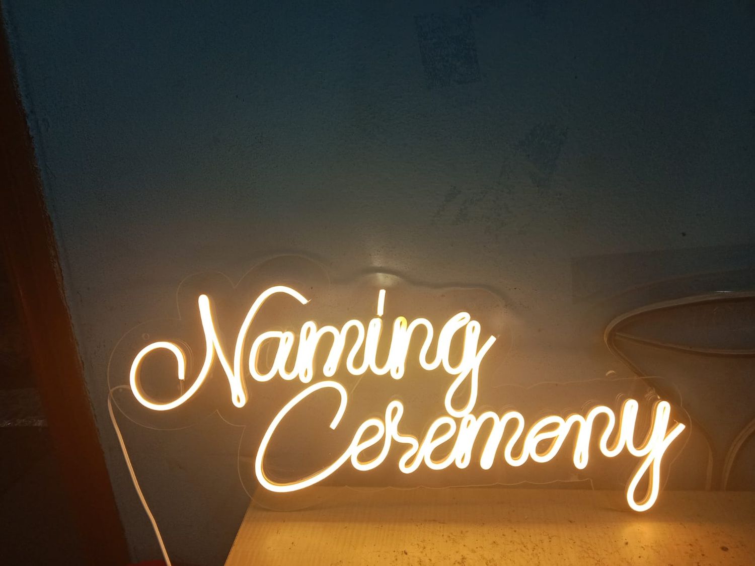 (NB25) NAMING CEREMONY NEON BOARD