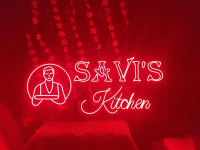 (NB37) SAVI&#39;S KITCHEN NEON BOARD