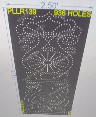 PLLR139 PILLAR 1 PART 5X2.5 FEET 936 HOLES