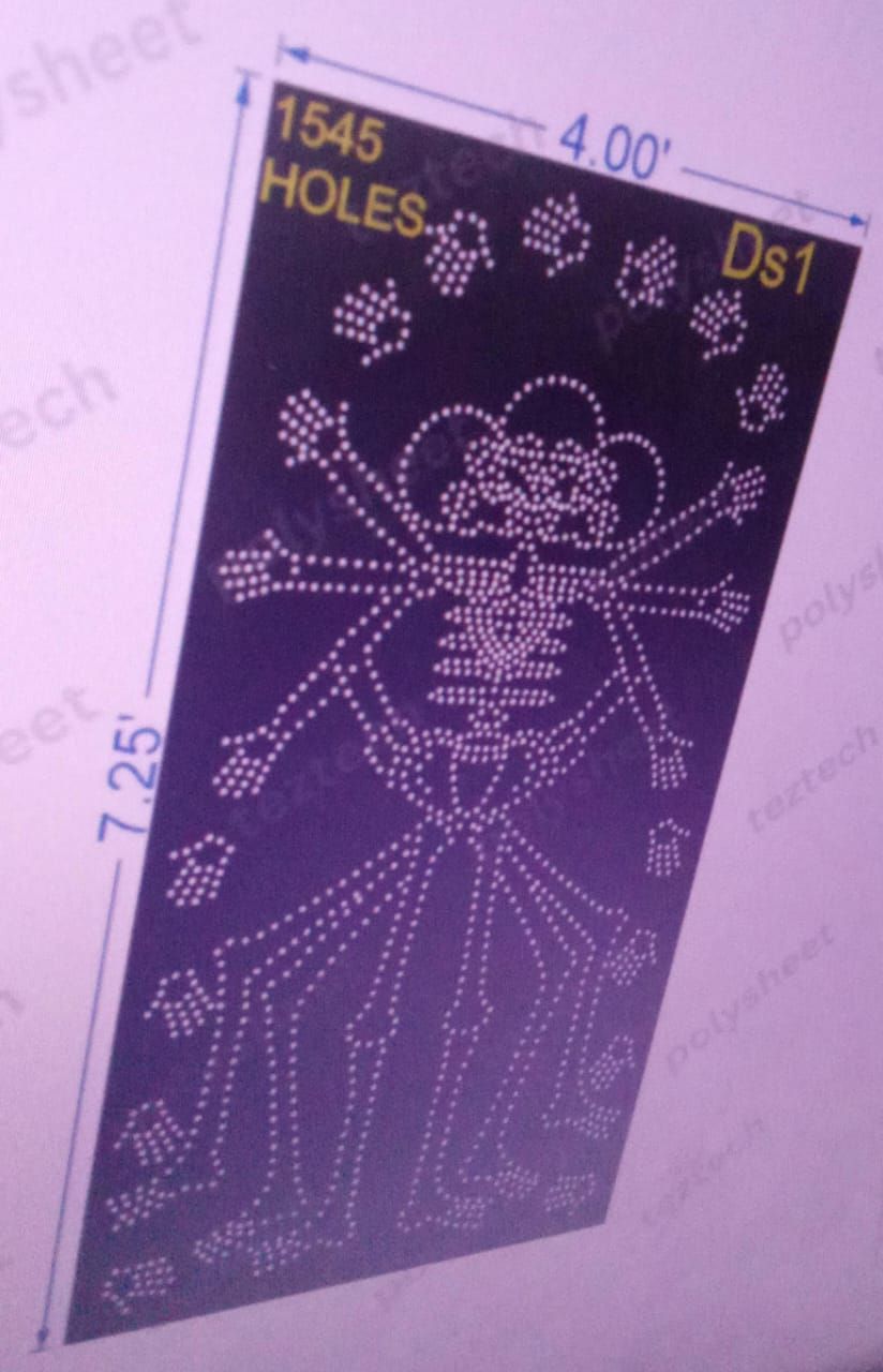 DS1 DANCING BONES BODY 7.25X4FT 1545 HOLES