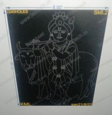 SK6.2 KRISHNA BHAGVAN 10X8FEET (3 PARTS)  2240HOLES