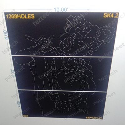 SK4.2 KRISHNA BHAGVAN 10X12FEET 1368HOLES 3PARTS