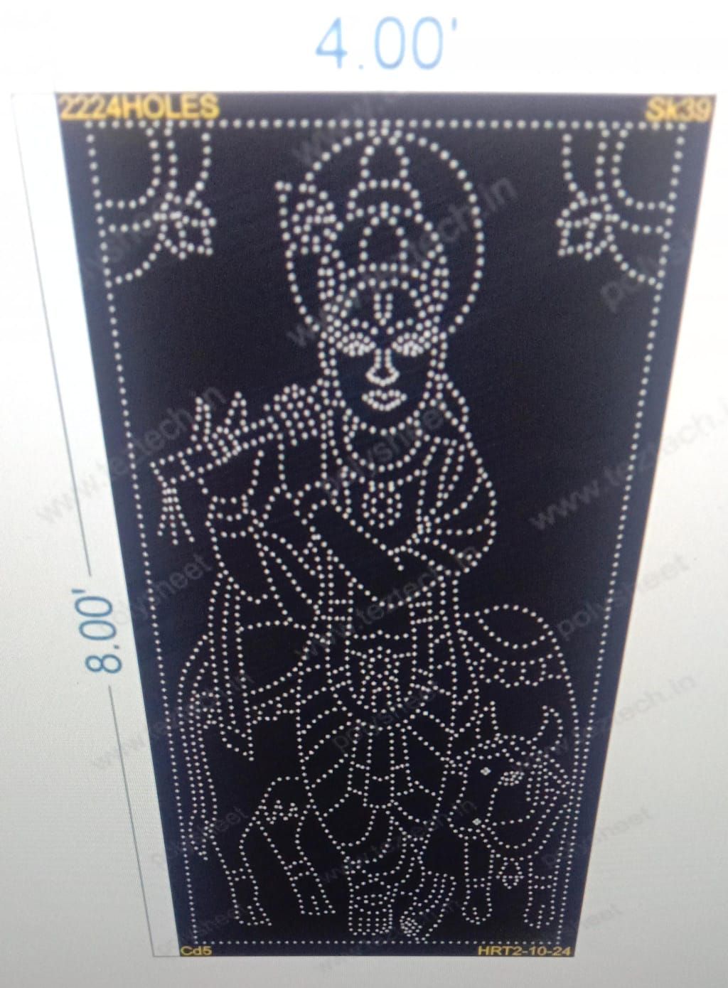 SK39 SHRI KRISHNA 8X4 FEET 2224 HOLES