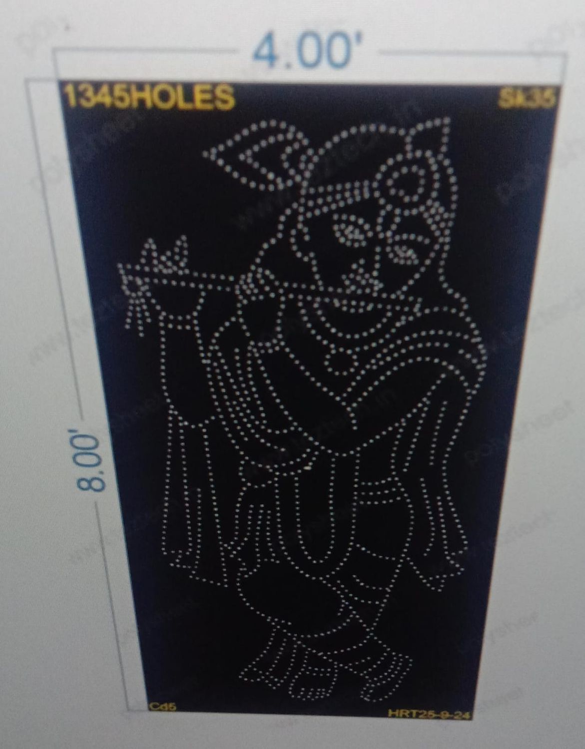 SK35 SHRI KRISHNA 4X8FEET 1345HOLES