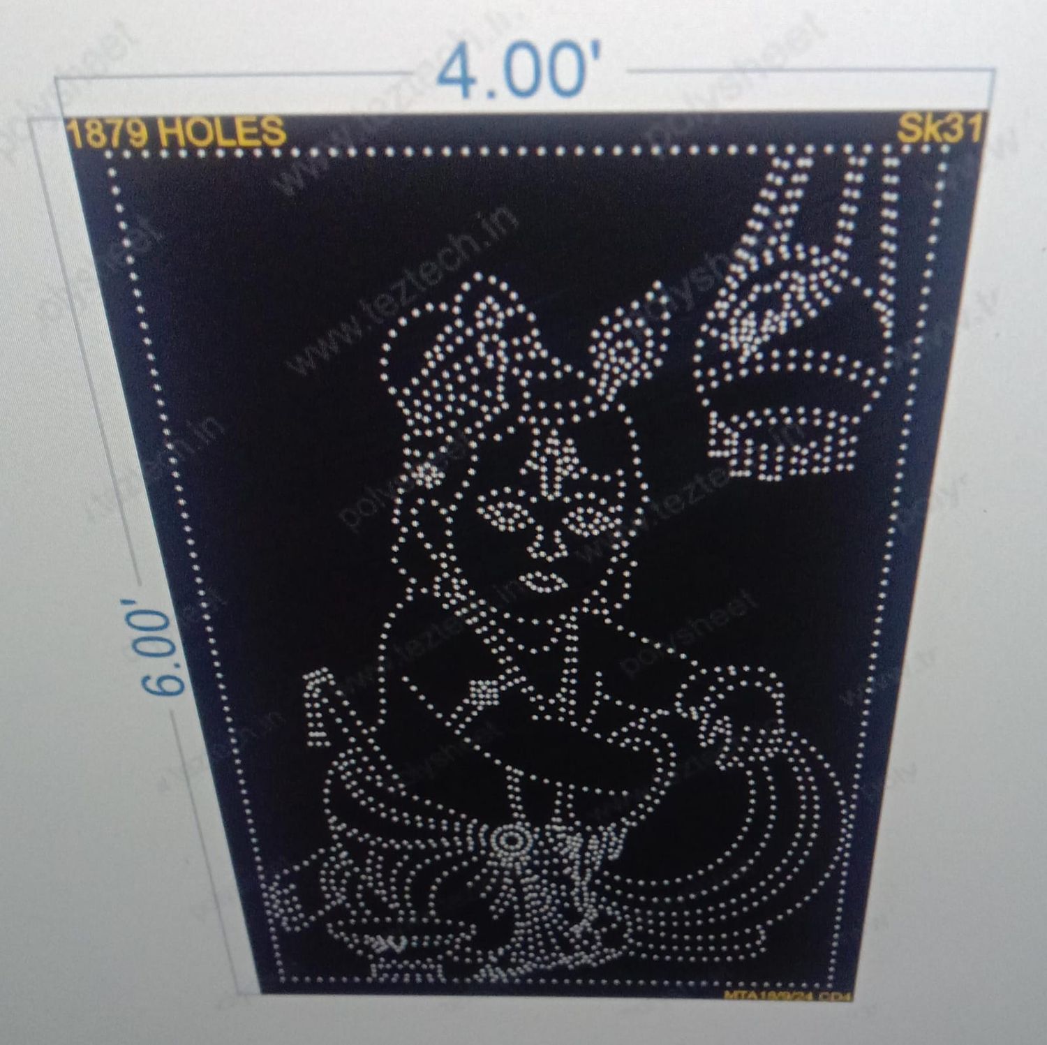 SK31 KRISHNA 4X6 FEET 1879 HOLES