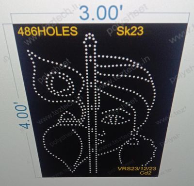 SK23 SHREE KRISHNA 4X3 FEET 846HOLES