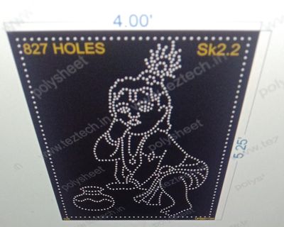 SK2.2 KRISHNA BHAGVAN 5.25X4 FEET 827 HOLES