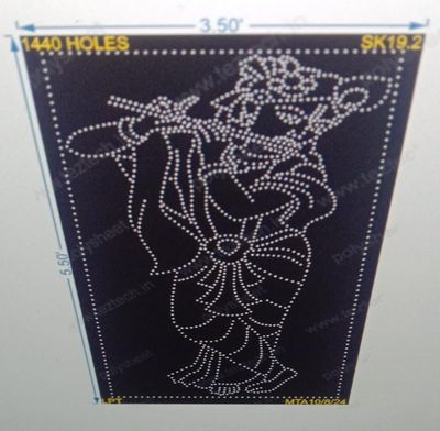 SK19.2 SHREE KRISHNA 5.5X3.5 FEET 1440 HOLES
