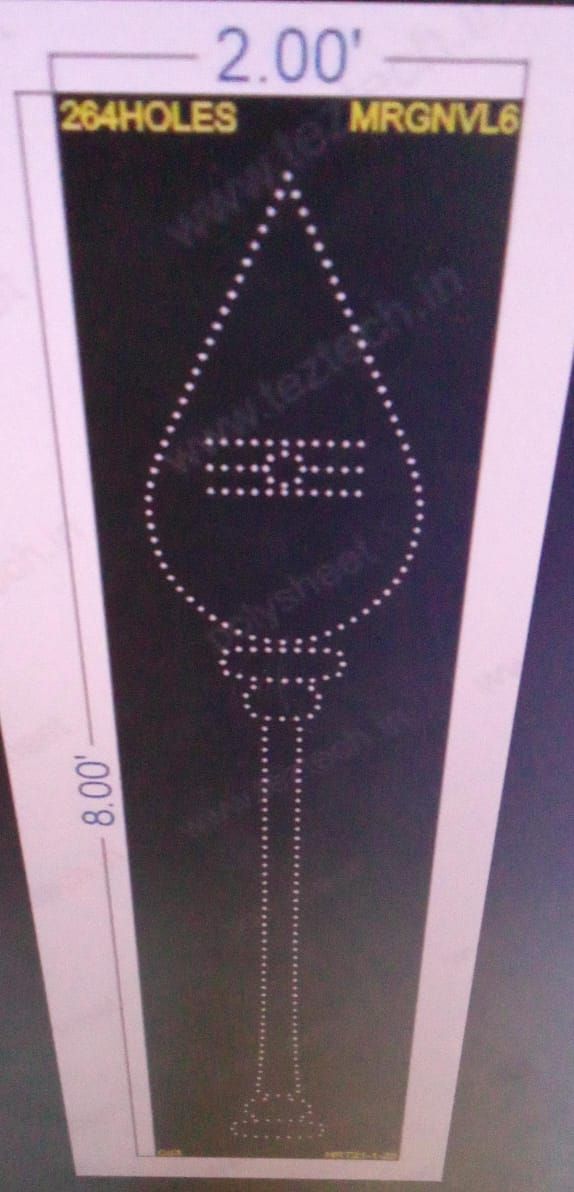 MRGNVL6  MURUGAN VEL 8X2 FEET 264 HOLES