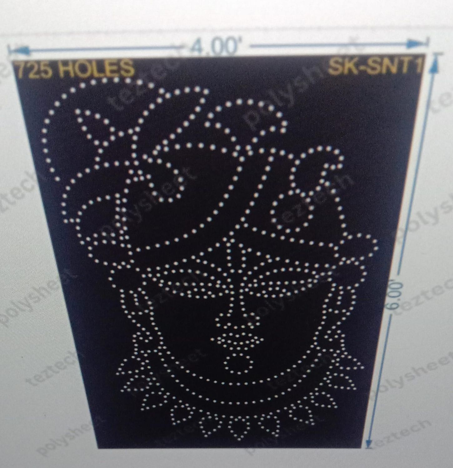 SK-SNT1	SHRINATHJI 6X4 FEET 725 HOLES