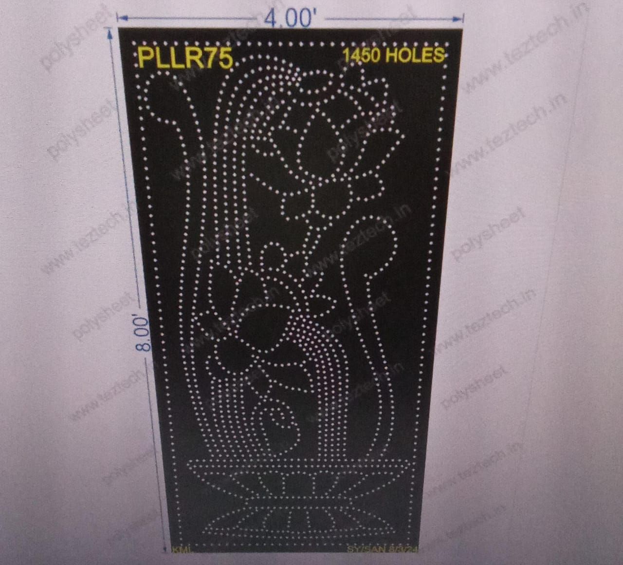 PLLR75 PILLAR 8X4 FEET 1450 HOLES