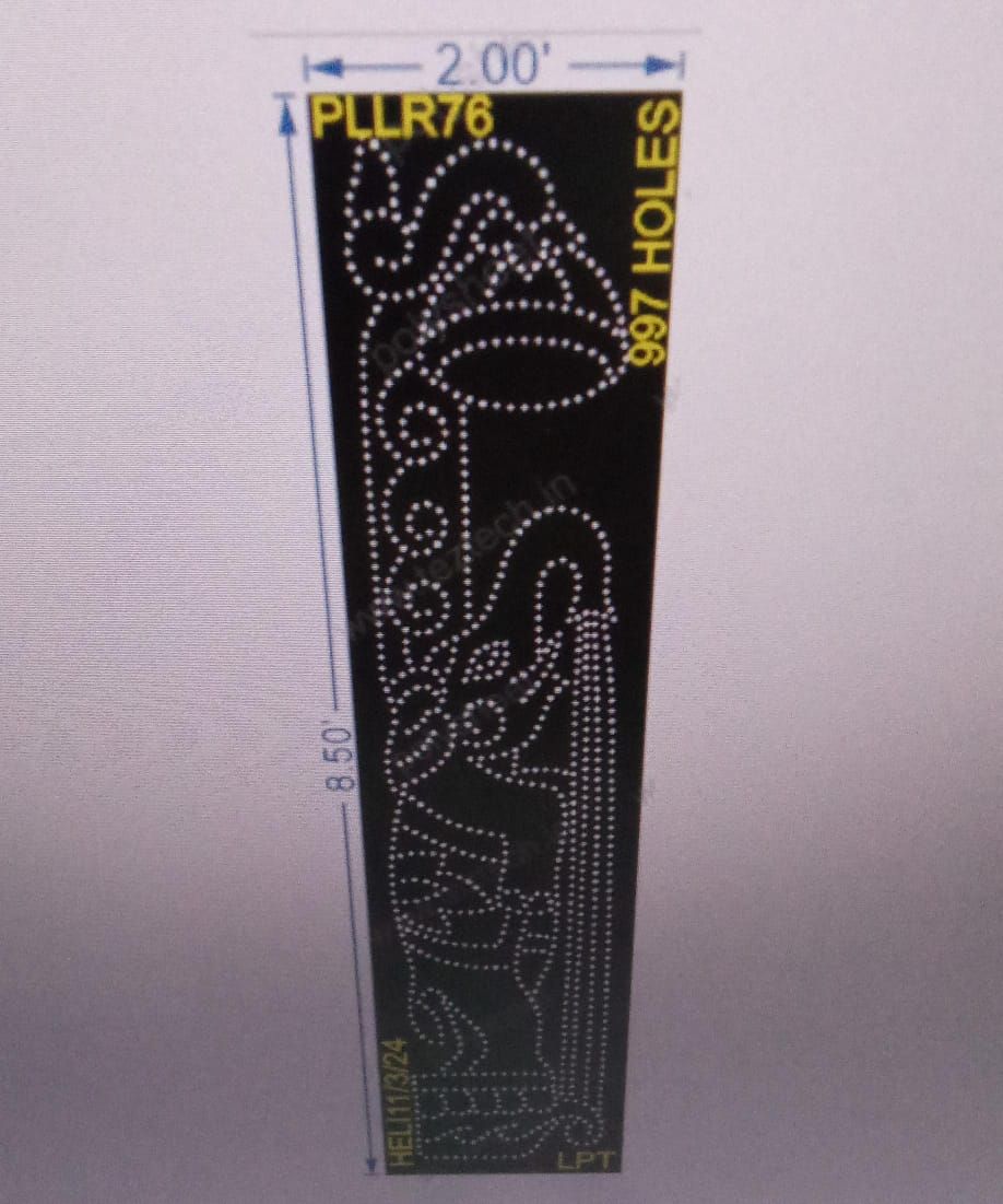PLLR76 PILLAR 8.5X2 FEET 997 HOLES