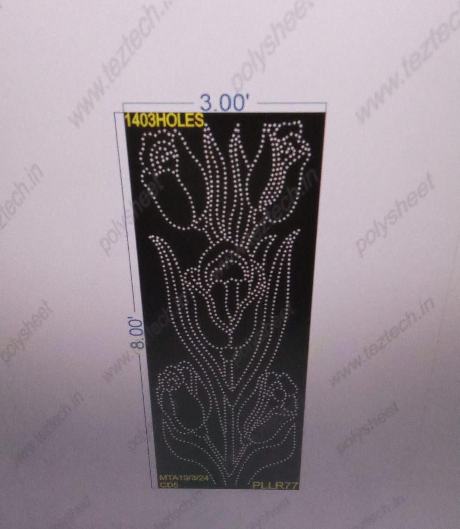 PLLR77 ROSE PILLAR 8X3 FEET 1403 HOLES