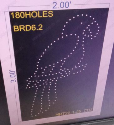 BRD6.2  BIRD 3X2 FT 180  HOLES