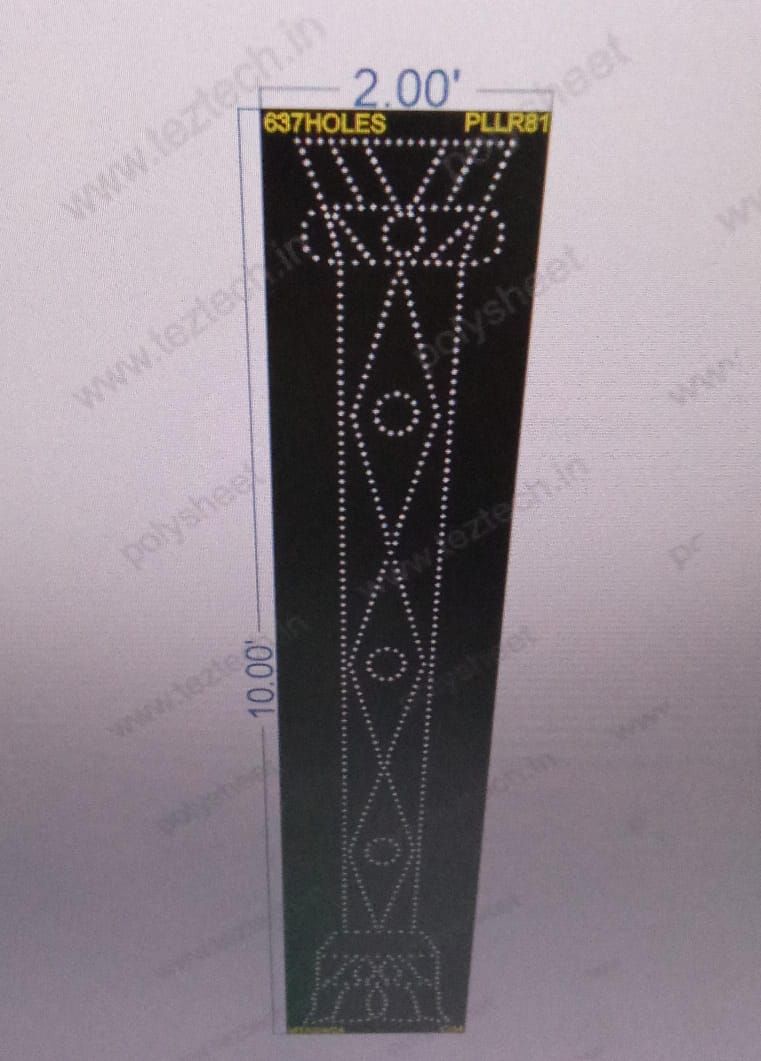 PLLR81 PILLER 10X2 FEET 637 HOLES