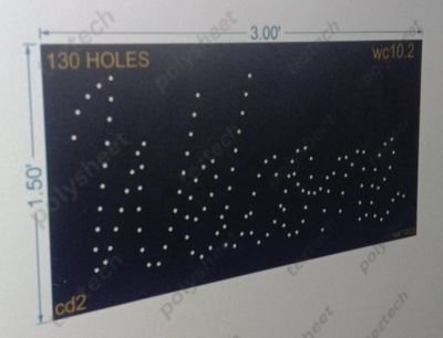 WC10.2  WELCOME 1.50X3 FEET 130 HOLES