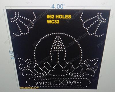WC33 WELCOME 4X4 FEET 662 HOLES