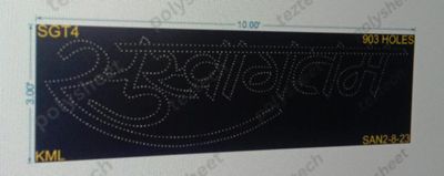SGT4  SWAGATAM  3X10 FEET 903 HOLES