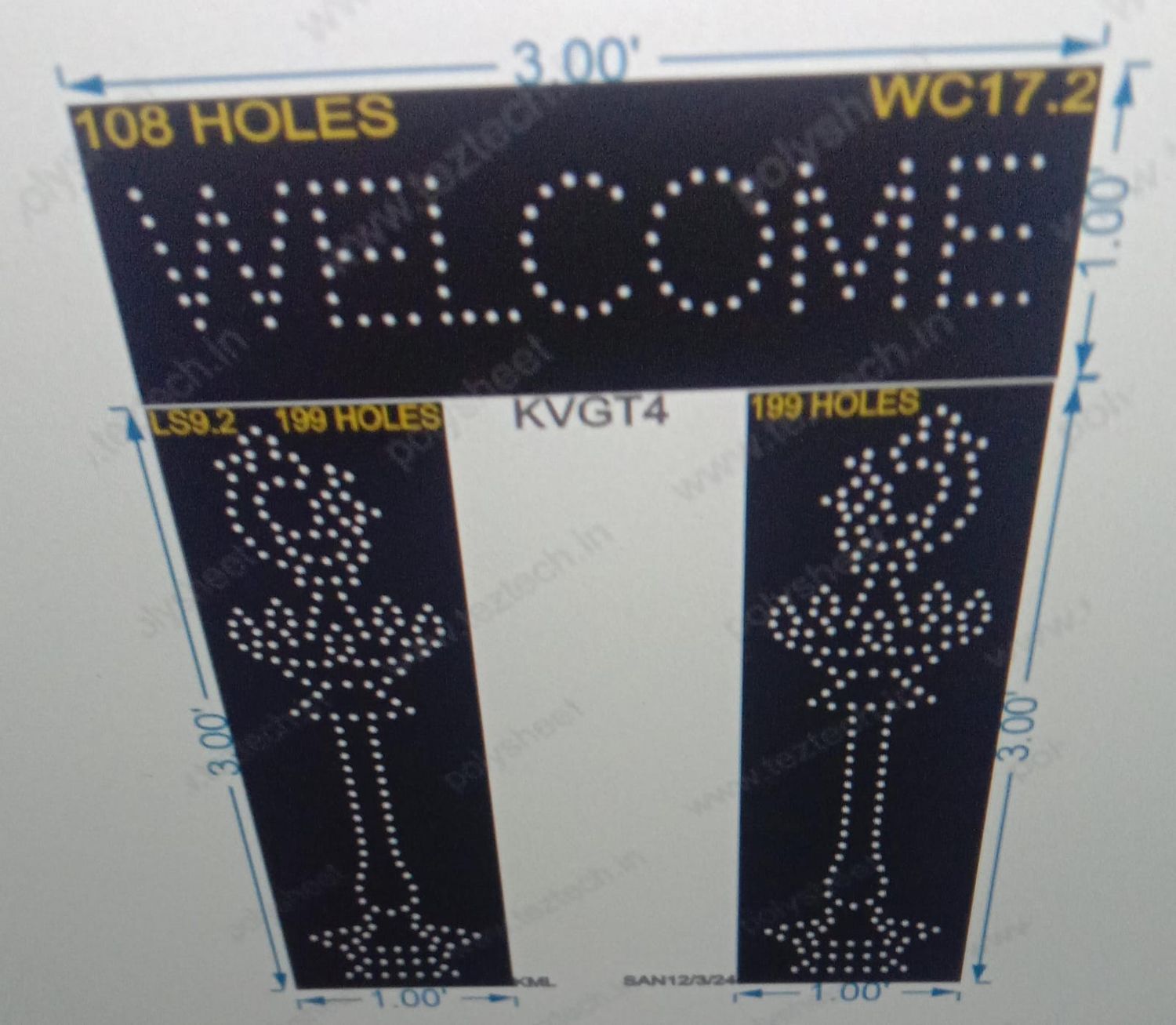 KVGT4 WELCOME GATE 506HOLES