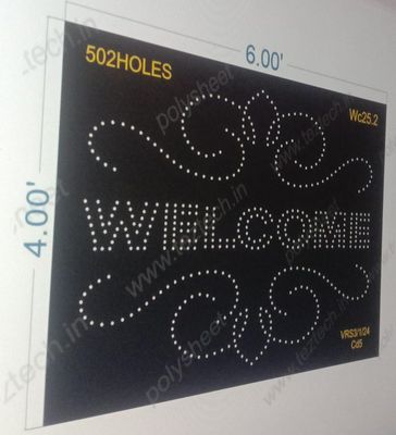 WC25.2  WELCOME SHEET 4X6 FT 502HOLES