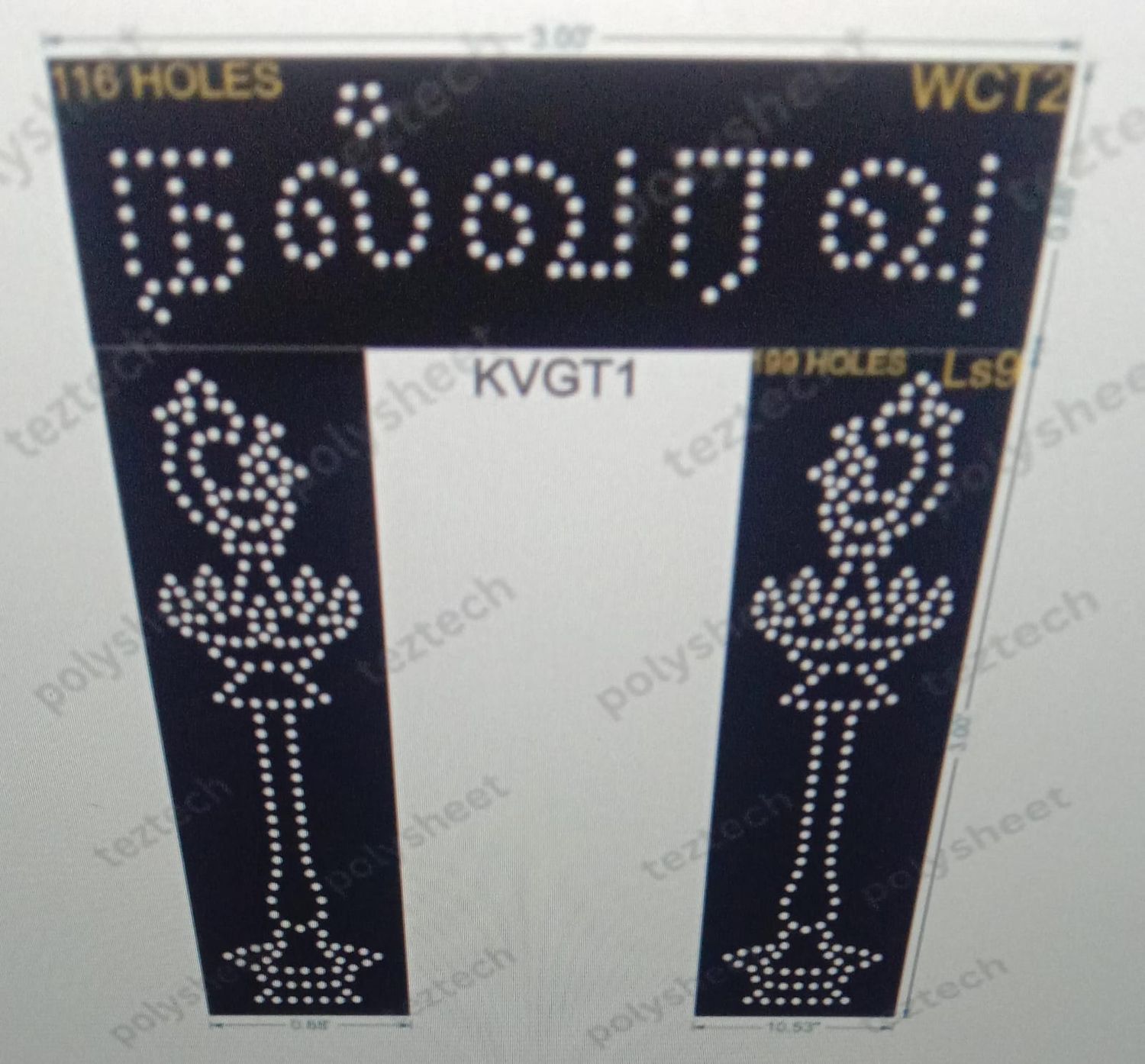 KVGT1 TAMIL WELCOME GATE 315 HOLES