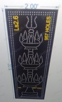 LS2.6 LAMP STAND 6X2 FT 957HOLES