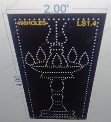 LS1.4  LAMP STAND 4X2 FEET 496 HOLES