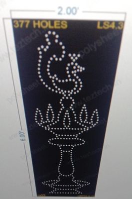 LS4.3 LAMP STAND 6X2 FEET  377 HOLES