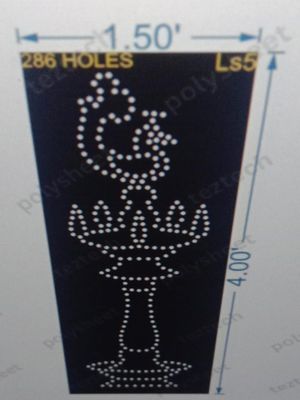 LS5	LAMP STAND  4X1.50 FEET  286 HOLES