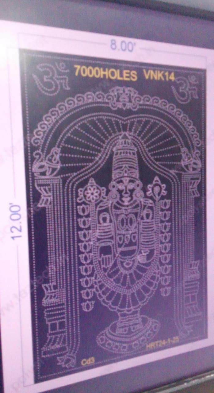 VNK14  VENKETSWARA 12X8  FEET 7000 HOLES (3 PARTS)