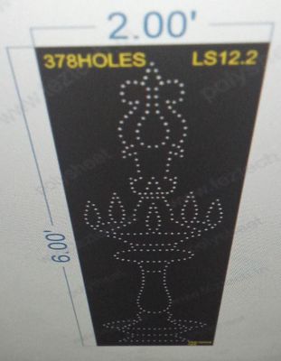 LS12.2 LAMP STAND 6X2 FEET 378 HOLES