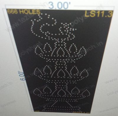 LS11.3 LAMP STAND  6X3 FEET 666 HOLES