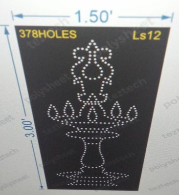 LS12 LAMP STAND 3X1.5 FEET 378 HOLES