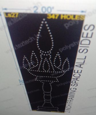 LS27 LAMP STAND 7X2 FEET 347 HOLES