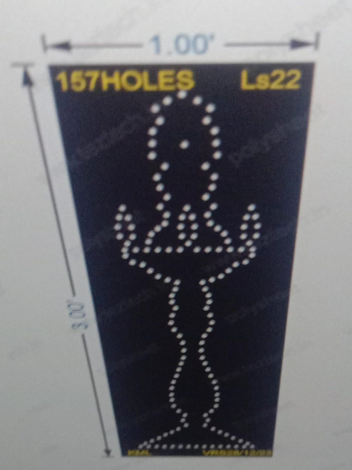 LS22 LAMP STAND 3X1 FEET 157HOLES
