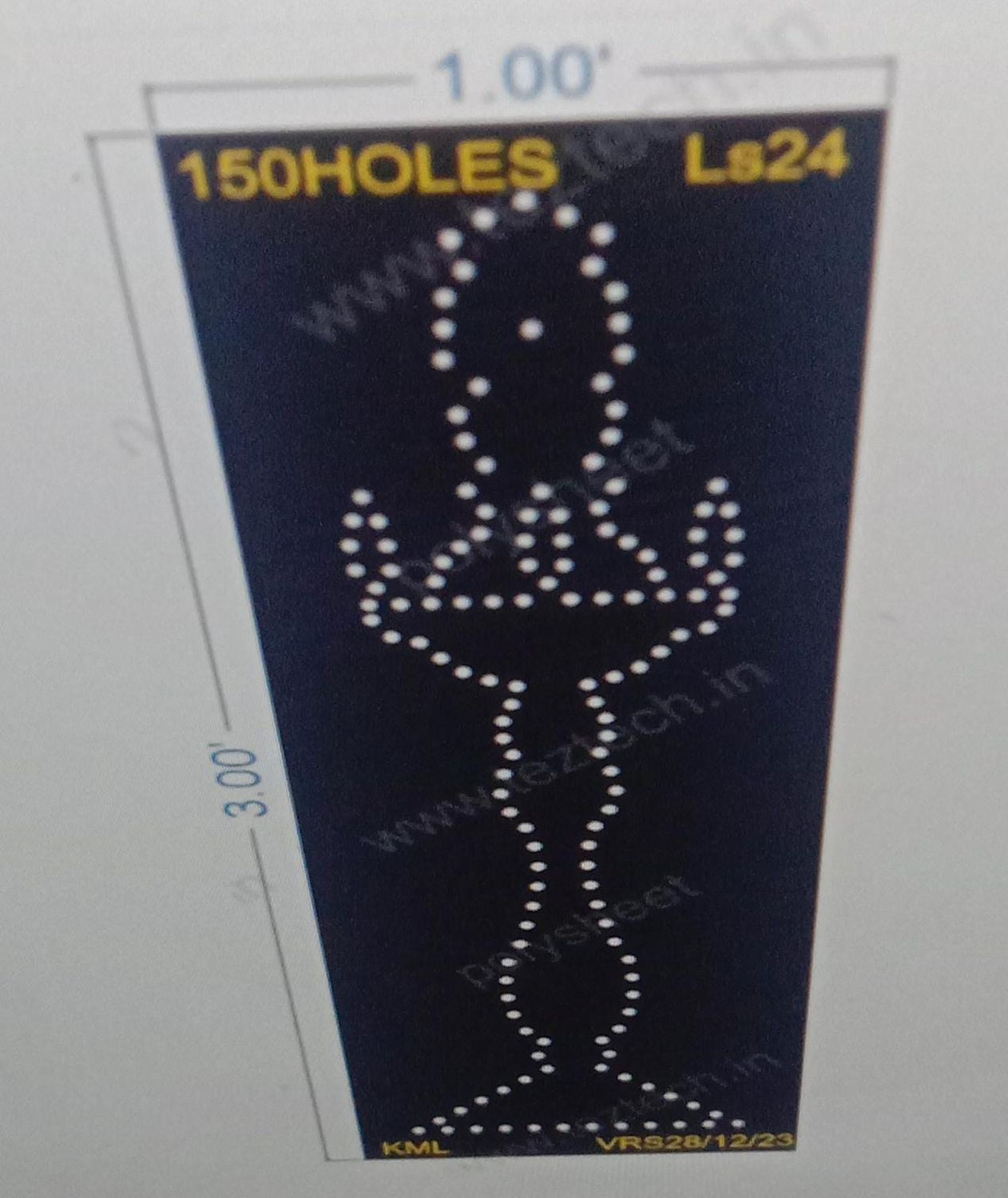 LS24 LAMP STAND 3X1 FEET 150HOLES