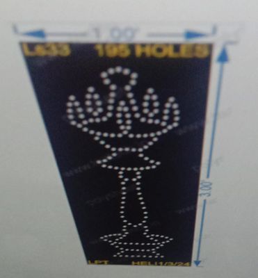 LS33 LAMP STAND 3X1 FEET 195 HOLES