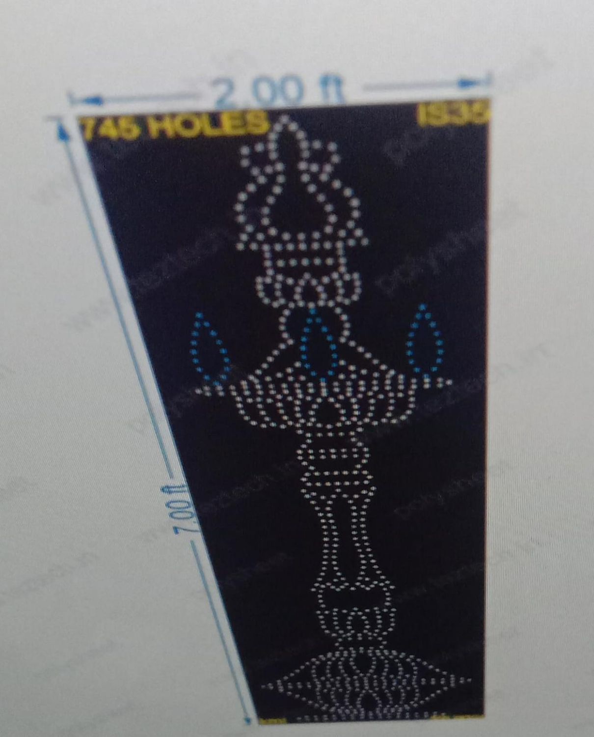 LS35 LAMP STAND 7X2 FEET 745HOLES