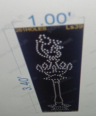 LS39 LAMP STAND 1X3.4  FEET 261 HOLES