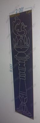 LS41 LAMP STAND 2X8  FEET 703 HOLES