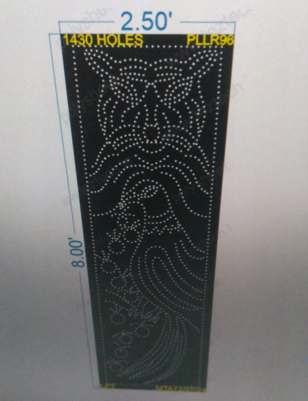 PLLR96 PILLER 8X2.5 FEET 1430 HOLES