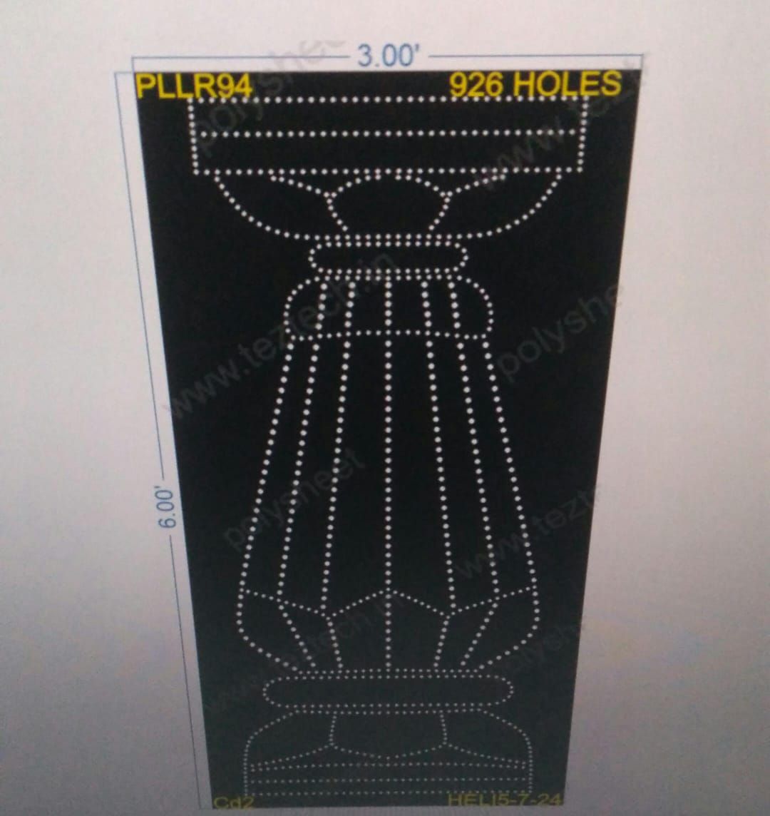 PLLR94 PILLAR 6X3 FEET 926 HOLES